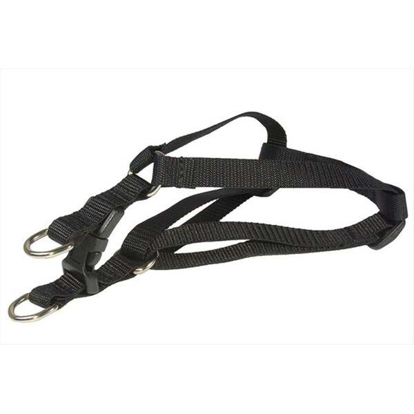 Sassy Dog Wear Nylon Webbing Dog Harness- Black - Extra Small - SOLID BLACK XS-H