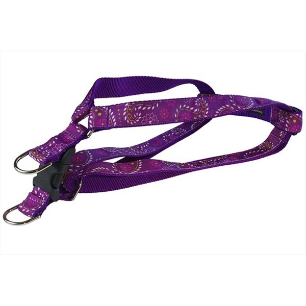 Sassy Dog Wear Pretty Paisley Dog Harness- Purple - Small - PRETTY PAISLEY2-H