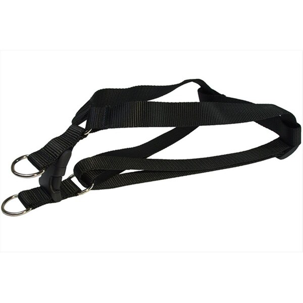 Sassy Dog Wear Nylon Webbing Dog Harness- Black - Small - SOLID BLACK SM-H