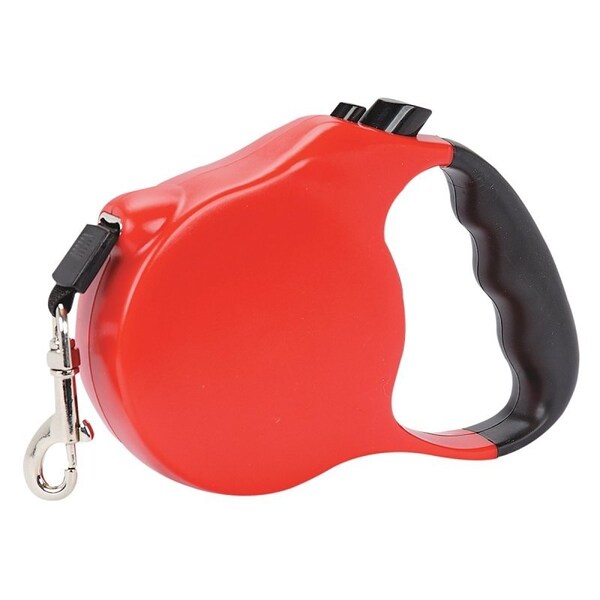 Casual Canine Belted Retractable Lead, 16 ft L, Red, Large - 11612 16 83