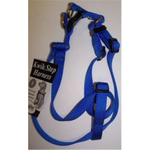 Omni Pet No.19SBLStep in Harness Nylon Size 14-22in Small Color Blue - 445-19031