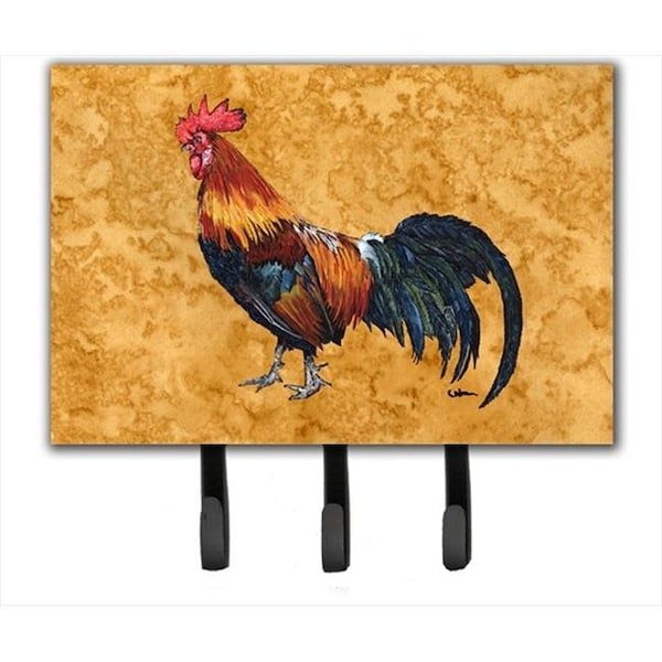 Carolines Treasures Carolines Treasures 8651TH68 6 x 9 In. Rooster Leash or Key Holder - 8651TH68