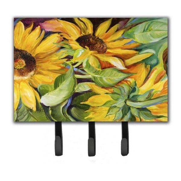 Carolines Treasures Carolines Treasures JMK1122TH68 Sunflowers Leash & Key Holder - JMK1122TH68