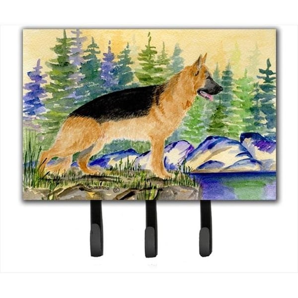 Carolines Treasures Carolines Treasures SS8129TH68 German Shepherd Leash Holder Or Key Hook - SS8129TH68