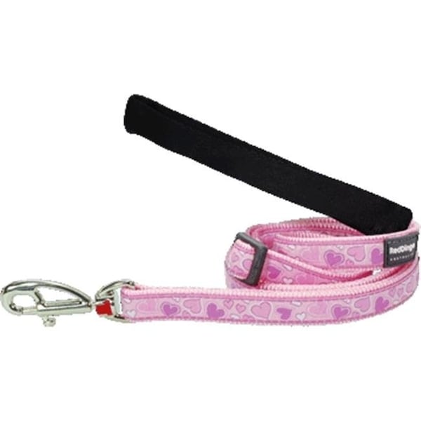 Red Dingo Red Dingo L6-BZ-PK-LG Dog Lead Design Breezy Love Pink; Large - L6-BZ-PK-LG