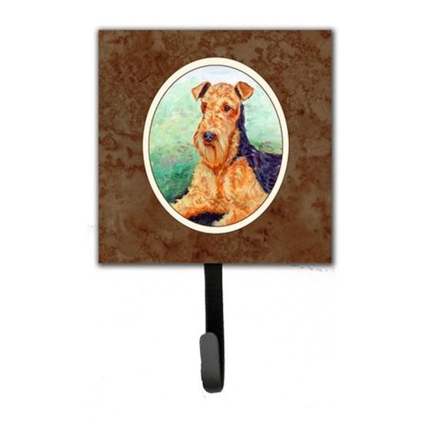 Carolines Treasures Carolines Treasures 7239SH4 Airedale Terrier Leash or Key Holder; 6 x 1.25 x 4.25 in. - 7239SH4