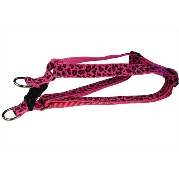 Sassy Dog Wear Sassy Dog Wear LEOPARD-FRUIT PUNCH3-H Leopard Dog Harness; Pink - Medium - LEOPARD-FRUIT PUNCH3-H
