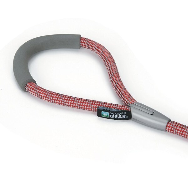Guardian Gear Reflective Rope Lead, 6 ft L, Red, Fastening Method: Clasp - ZA9909 06 83