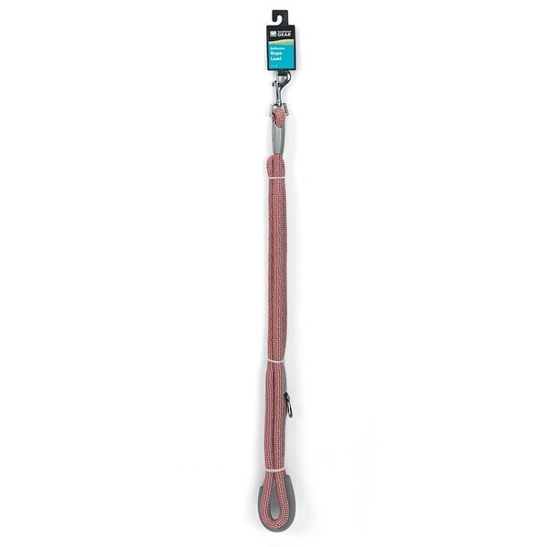 Guardian Gear Reflective Rope Lead, 6 ft L, Red, Fastening Method: Clasp - ZA9909 06 83