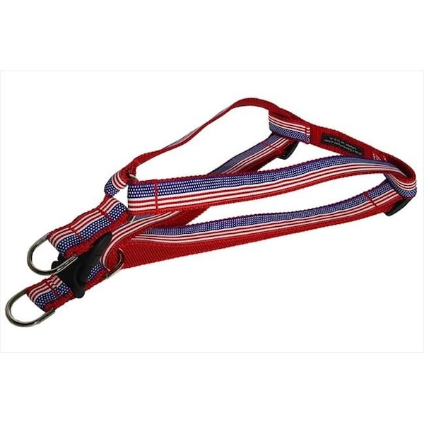 Sassy Dog Wear Sassy Dog Wear AMERICAN FLAG3-H American Flag Dog Harness - Medium - AMERICAN FLAG3-H