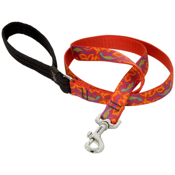 Lupine LupinePet Original Designs Multicolor Go Go Gecko Nylon Dog Leash - 41009