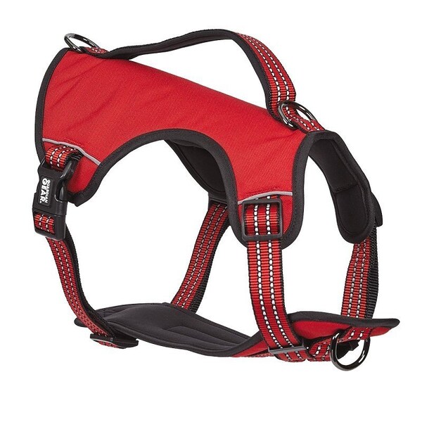 Guardian Gear Reflective Harness, 18 to 30 in, Fastening Method: O-Ring Strap, Nylon Harness, True Red - ZA0031 16 83