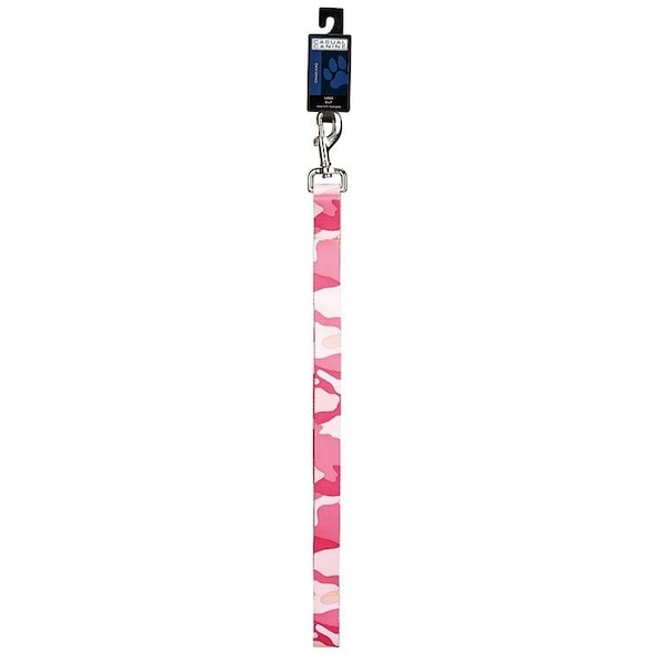 Casual Canine Camo Dog Leash Lead, 6 ft L, 1 in W, Nylon Line, Pink, Fastening Method: Swivel Snap - ZA6751 66 75