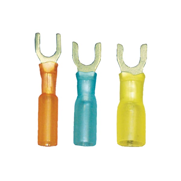 Quickcable 22-18 AWG Heat-Shrink Spade Terminal #8 Stud PK25 - 164125-025