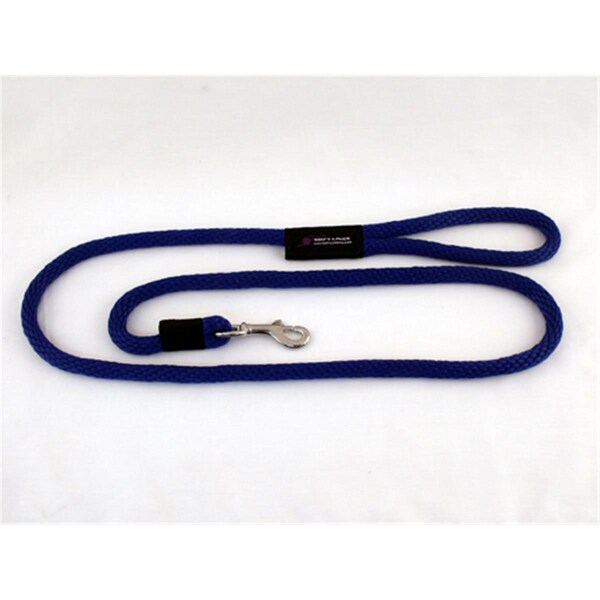 Soft Lines Dog Snap Leash 0.62 In. Diameter By 8 Ft. - Royal Blue - P11008ROYALBLUE