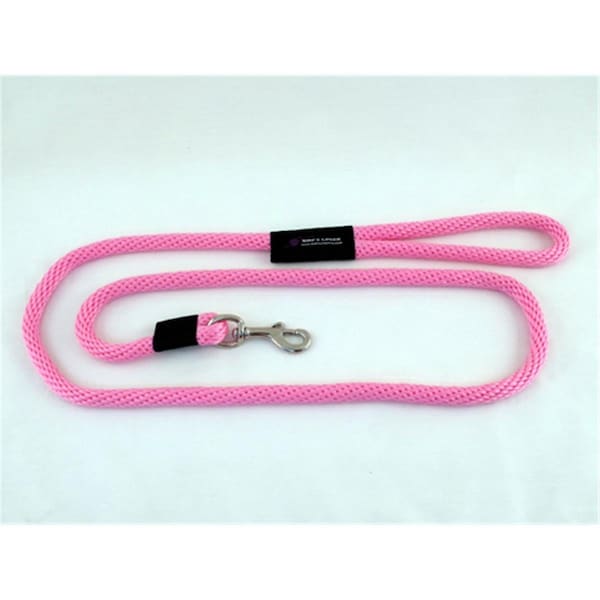 Soft Lines Dog Snap Leash 0.62 In. Diameter By 10 Ft. - Hot Pink - SO456436