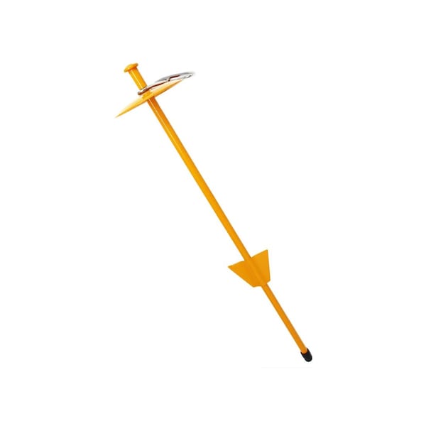 Pdq Tie Out Stake Boss Pet Yellow Dome Cast Malleable Steel Dog Large Yellow - A01310