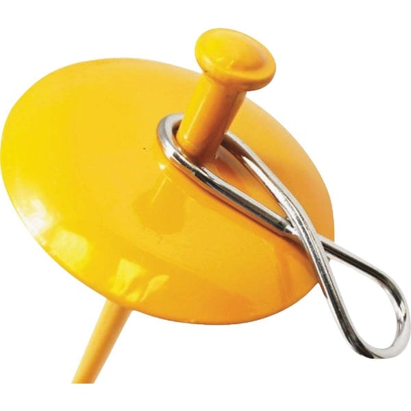 Pdq Tie Out Stake Boss Pet Yellow Dome Cast Malleable Steel Dog Large Yellow - A01310