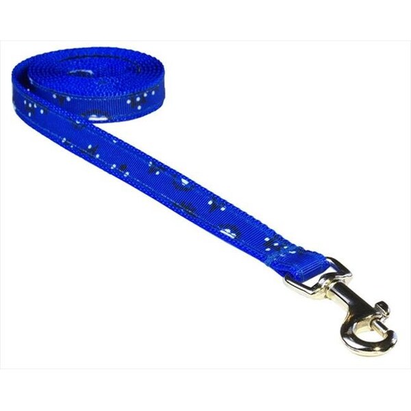 Sassy Dog Wear Sassy Dog Wear BANDANA BLUE1-L 4 ft. Bandana Dog Leash; Blue - Extra Small - BANDANA BLUE1-L