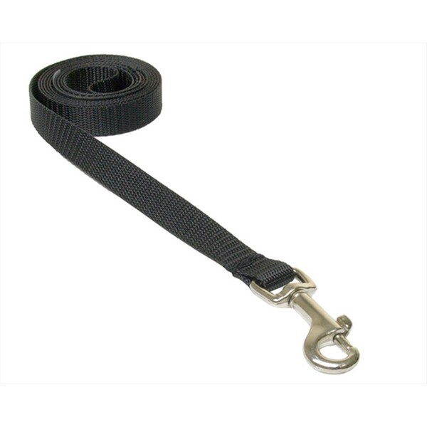 Flyfree 4 ft. Nylon Webbing Dog LeashBlack Extra Small - FL685331