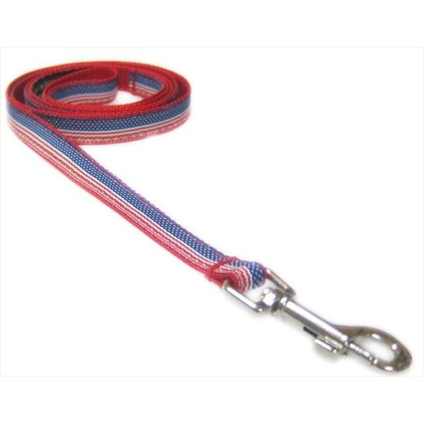 Sassy Dog Wear Sassy Dog Wear AMERICAN FLAG1-L 4 ft. American Flag Dog Leash - Extra Small - AMERICAN FLAG1-L