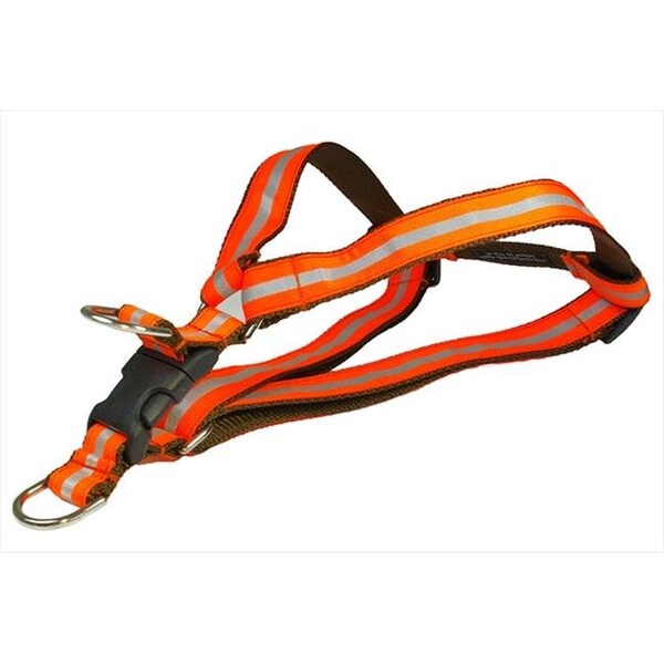 Sassy Dog Wear Sassy Dog Wear REFLECTIVE - ORANGE3-H Reflective Dog Harness; Orange - Large - REFLECTIVE - ORANGE3-H