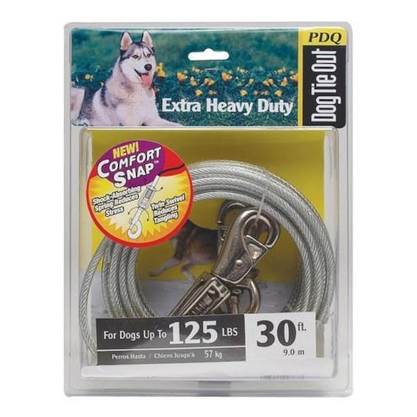 Petpal Q5730 SPG 99 30 ft. Extra Heavy Duty Dog Tie Out Cable - PE3500