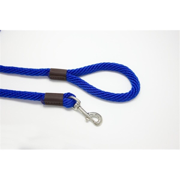 Purple Pebble 6 ft. x 0.62 in. Leedz Super Thick Blue Leash - LZ586BL