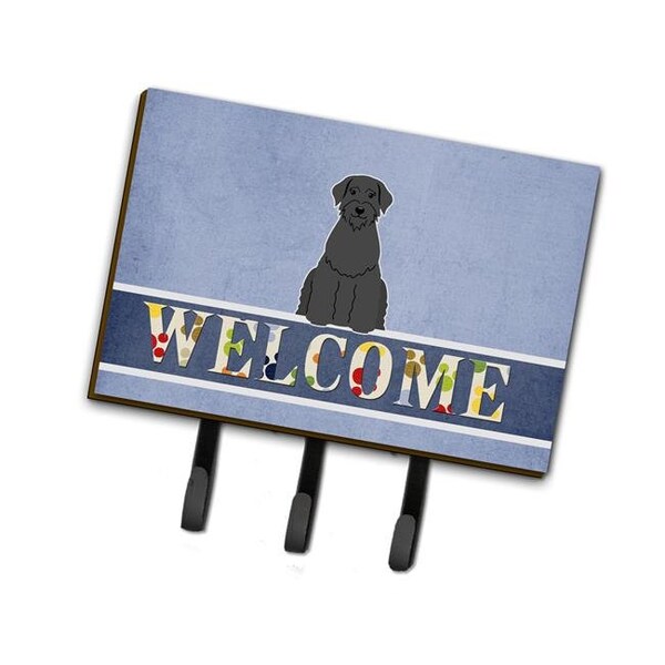 Carolines Treasures Carolines Treasures BB5647TH68 Giant Schnauzer Welcome Leash or Key Holder - BB5647TH68