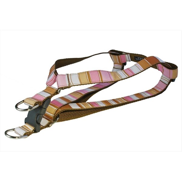 Fly Free Zone STRIPE-BROWN-MULTI4-H Stripe Dog Harness, Brown - Large - FL124461