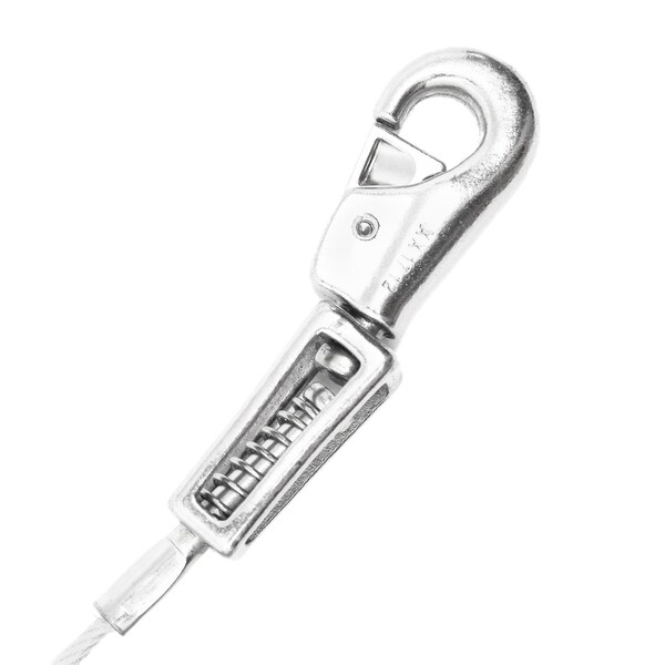 Pdq PDQ Silver Tie-Out Vinyl Coated Cable Dog Tie Out X-Large - Q5720SPG99