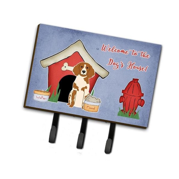 Carolines Treasures Carolines Treasures BB2826TH68 Dog House Collection Brittany Spaniel Leash or Key Holder - BB2826TH68