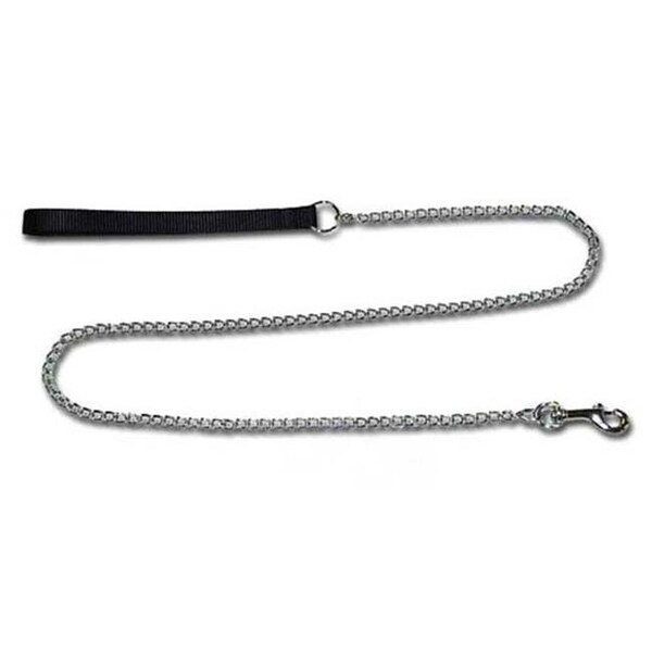 Tandy Leather Factory Leather Brothers 584BK Nylon Chain Lead 0.625 in. x 4 ft. Heavy Weight - 584BK