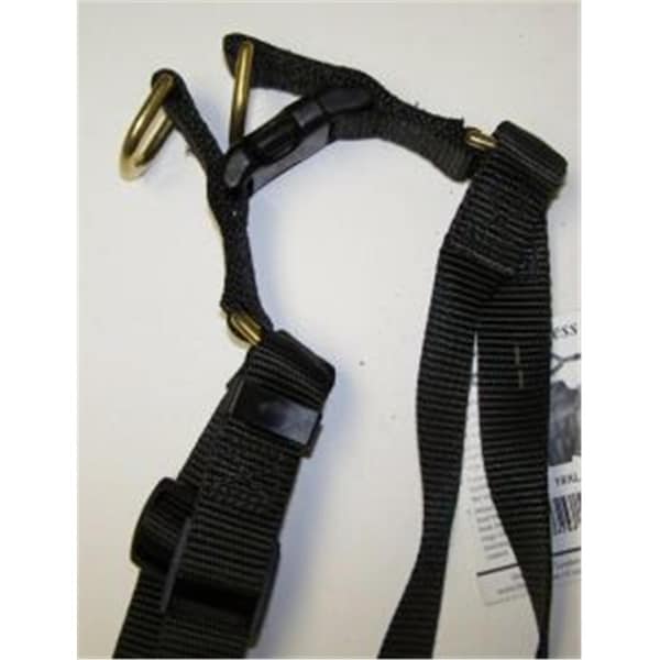 Omni Pet No.19LBKStep in Harness Nylon Size 22-33in Large Color Black - 445-19010