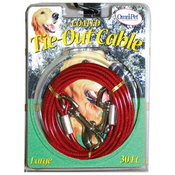 Tandy Leather Factory Leather Brothers 167CT-30 Tie-Out Cable - Large 30 ft. - 167CT-30