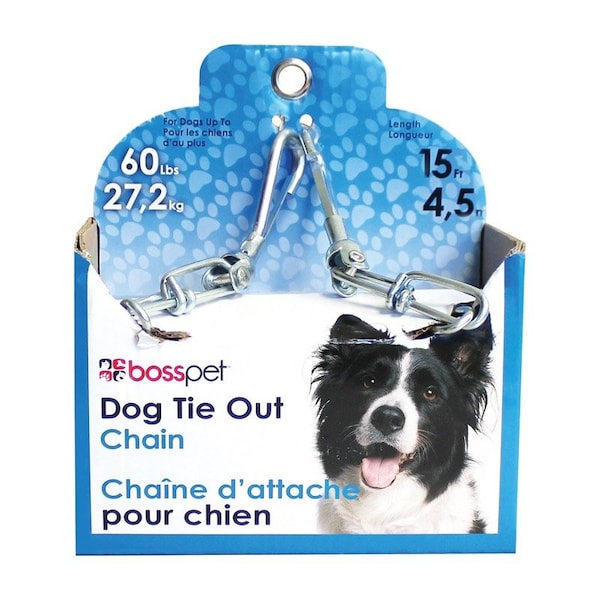 Orrville PDQ Silver Steel Dog Tie Out Chain Large - 43715