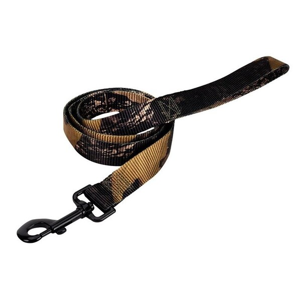 Guardian Gear Hunting Lead, 48 in L, 1 in W, Nylon Line, Camo, Fastening Method: Spring Snap, M, L Breed - 2950097
