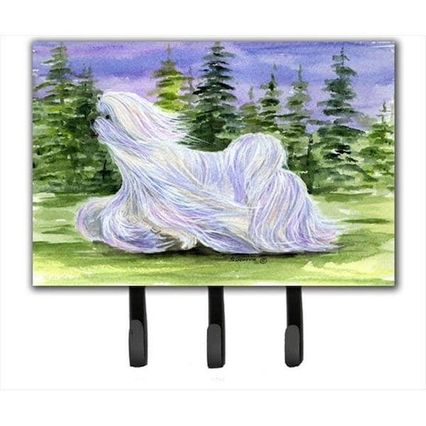 Carolines Treasures Carolines Treasures SS8453TH68 Maltese Leash Holder Or Key Hook - SS8453TH68