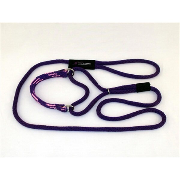 Soft Lines PMM06PURPLE-PINK Martingale Dog Leash 6 Ft. Medium, Purple and Pink - SO456479