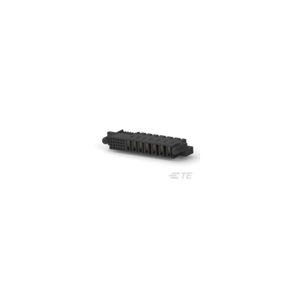 Te Connectivity Board Connector, 31 Contact(S), 4 Row(S), Female, Right Angle, Solder Terminal, Black Insulator,  - 6450572-1