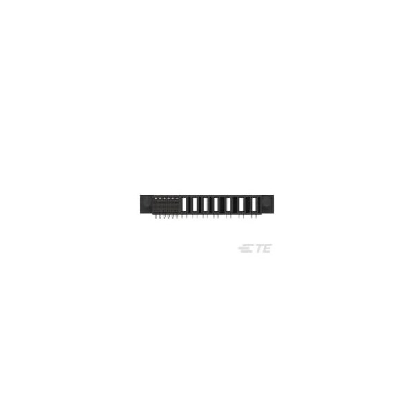 Te Connectivity Board Connector, 31 Contact(S), 4 Row(S), Female, Right Angle, Solder Terminal, Black Insulator,  - 6450572-1