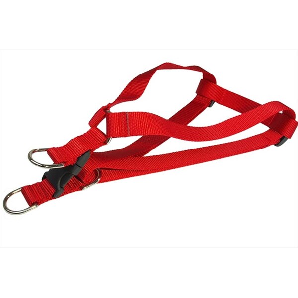 Sassy Dog Wear Nylon Webbing Dog Harness- Red - Small - SOLID RED SM-H