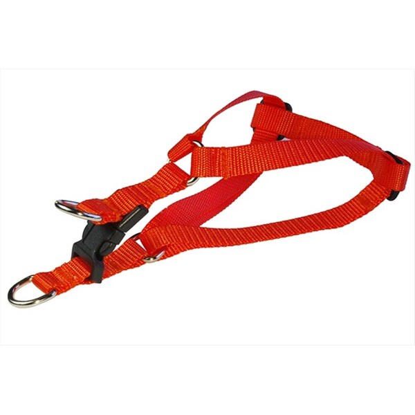 Sassy Dog Wear Nylon Webbing Dog Harness- Neon Orange - Extra Small - SOLID NEON ORANGE XS-H