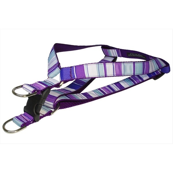 Flyfree STRIPE-PURPLE-MULTI3-H Stripe Dog HarnessPurple Medium - FL521831