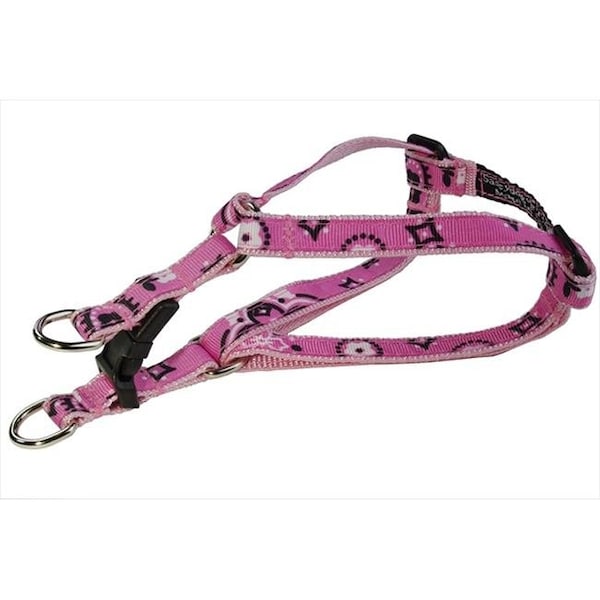Sassy Dog Wear Sassy Dog Wear BANDANA PINK1-H Bandana Dog Harness; Pink - Extra Small - BANDANA PINK1-H