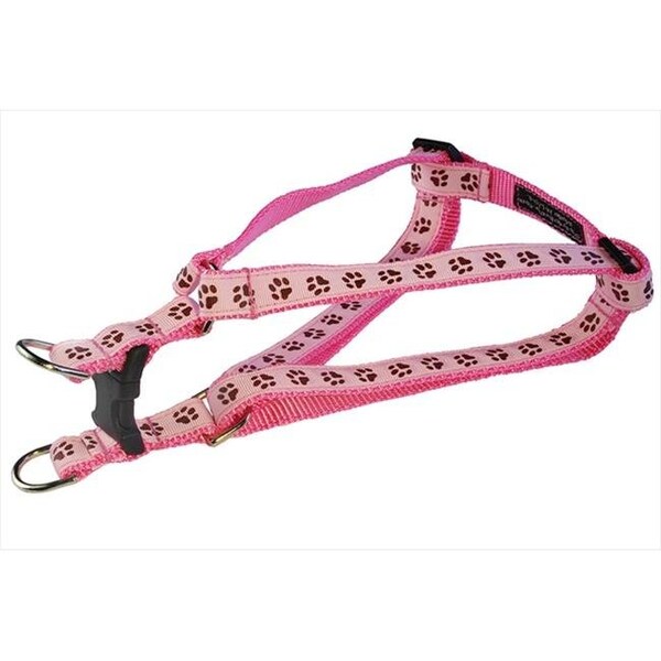 Sassy Dog Wear Sassy Dog Wear PUPPY PAWS-LT. PINK-CHOC.2-H Puppy Paws Dog Harness; Pink & Brown - Small - PUPPY PAWS-LT. PINK/CHOC.2-H