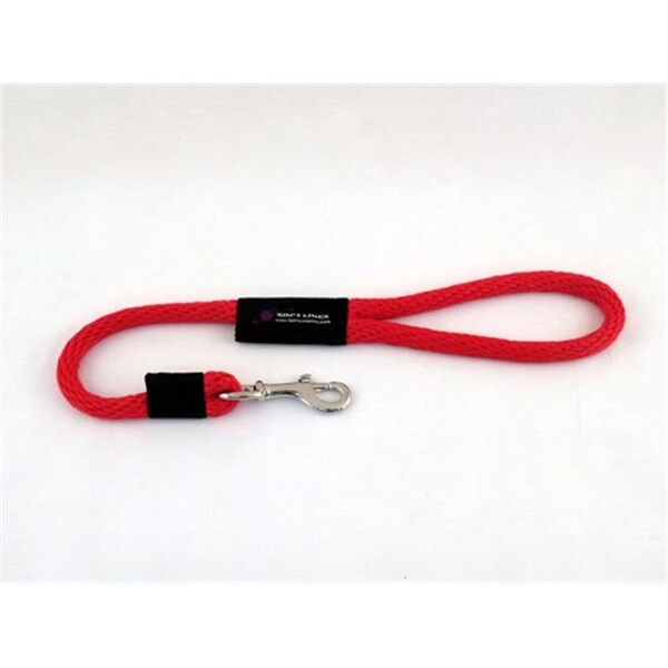 Soft Lines Soft Lines P11002RED Dog Snap Leash 0.62 In. Diameter By 2 Ft. - Red - P11002RED