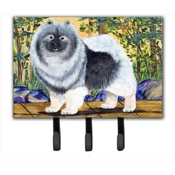 Carolines Treasures Carolines Treasures SS8127TH68 Keeshond Leash Holder Or Key Hook - SS8127TH68