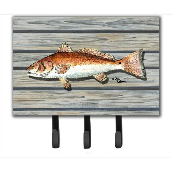 Carolines Treasures Carolines Treasures 8489TH68 6 x 9 In. Red Fish Leash or Key Holder - 8489TH68