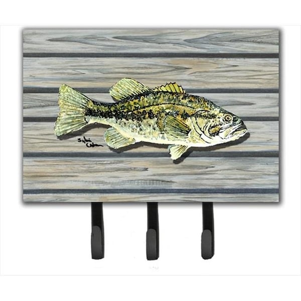 Carolines Treasures Carolines Treasures 8493TH68 6 x 9 In. Fish Bass Small Mouth Leash or Key Holder - 8493TH68